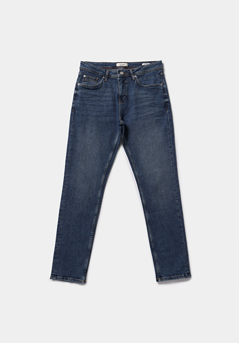 Regular Fit   Erkek İndigo Jean Pantolon