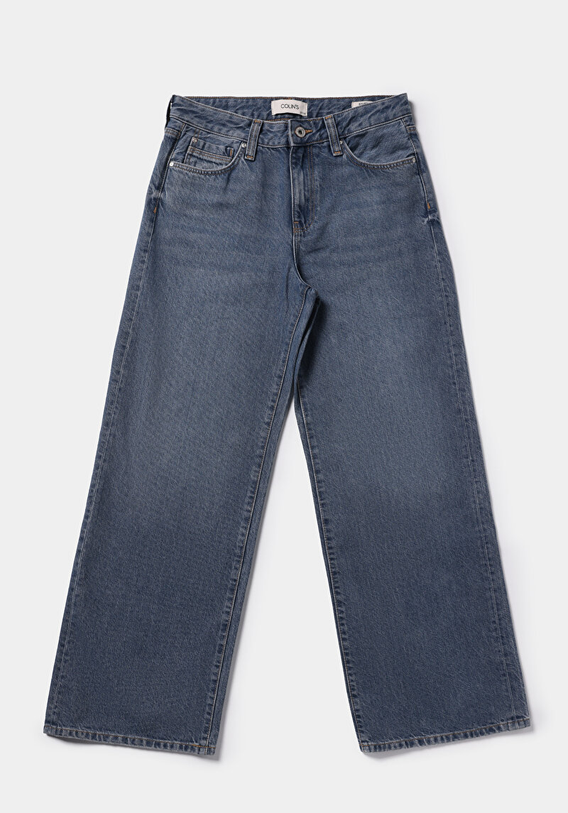 Regular Fit Kadın Açik İndigo Jean Pantolon