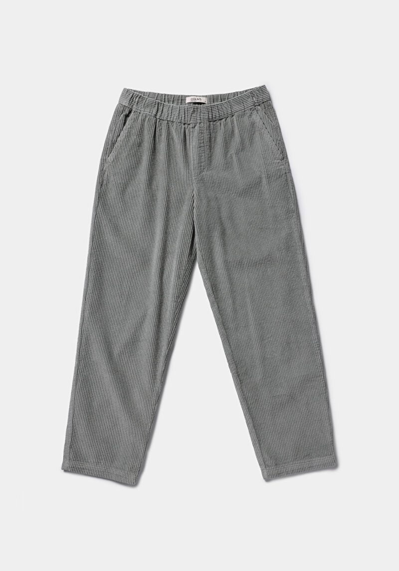 Regular Fıt Düşük Bel Düz Paça Kadın Yeşil  Pantolon