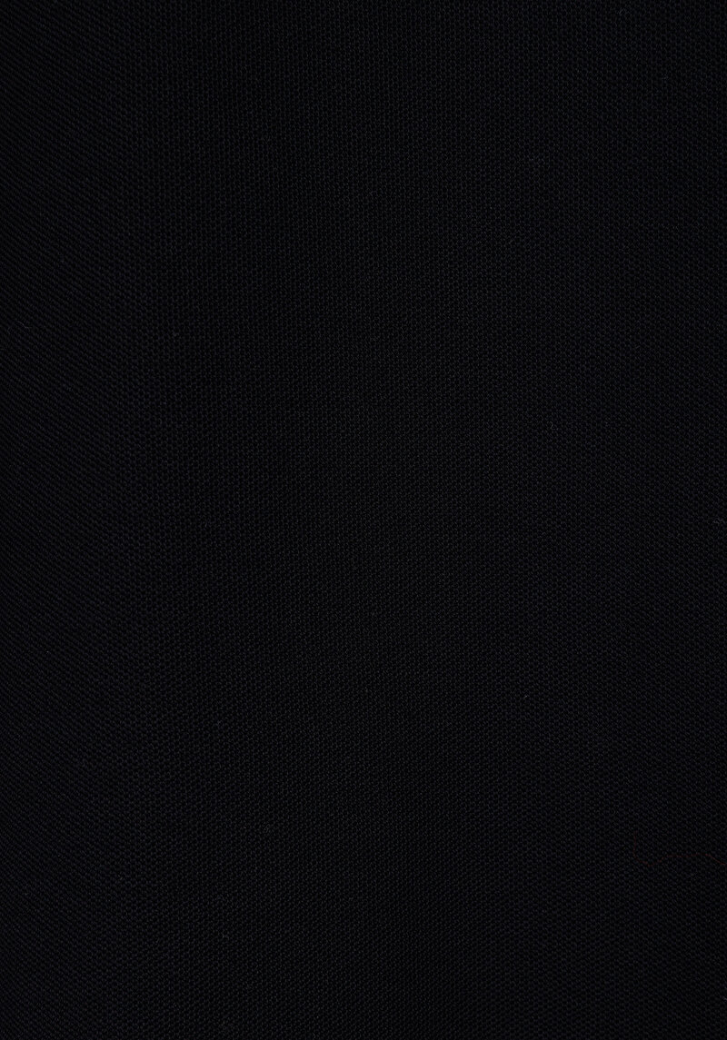 Oversize Fit Polo Yaka Düz Erkek Siyah Kısa Kol Tişört