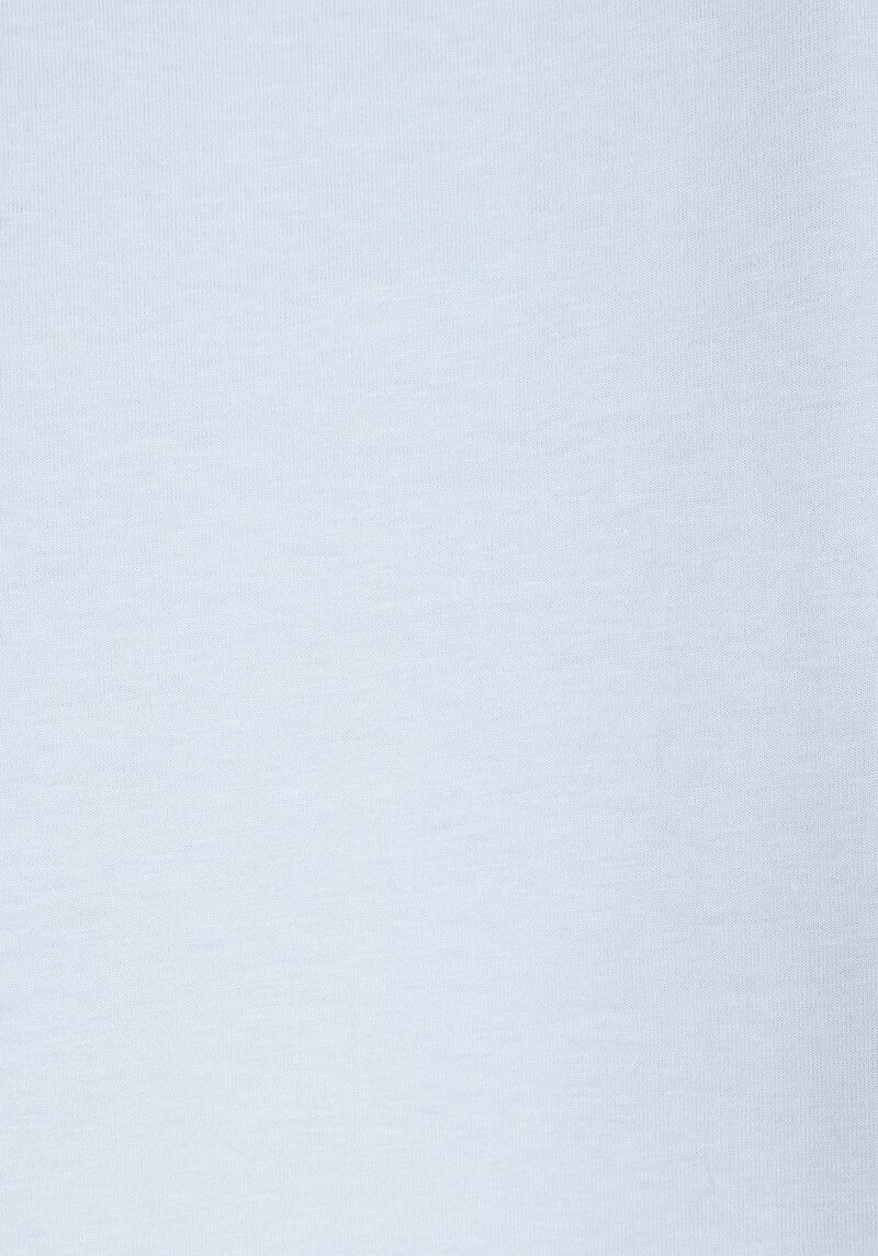 Comfort Fit Yuvarlak Yaka Düz Erkek Mavi Kısa Kol Tişört