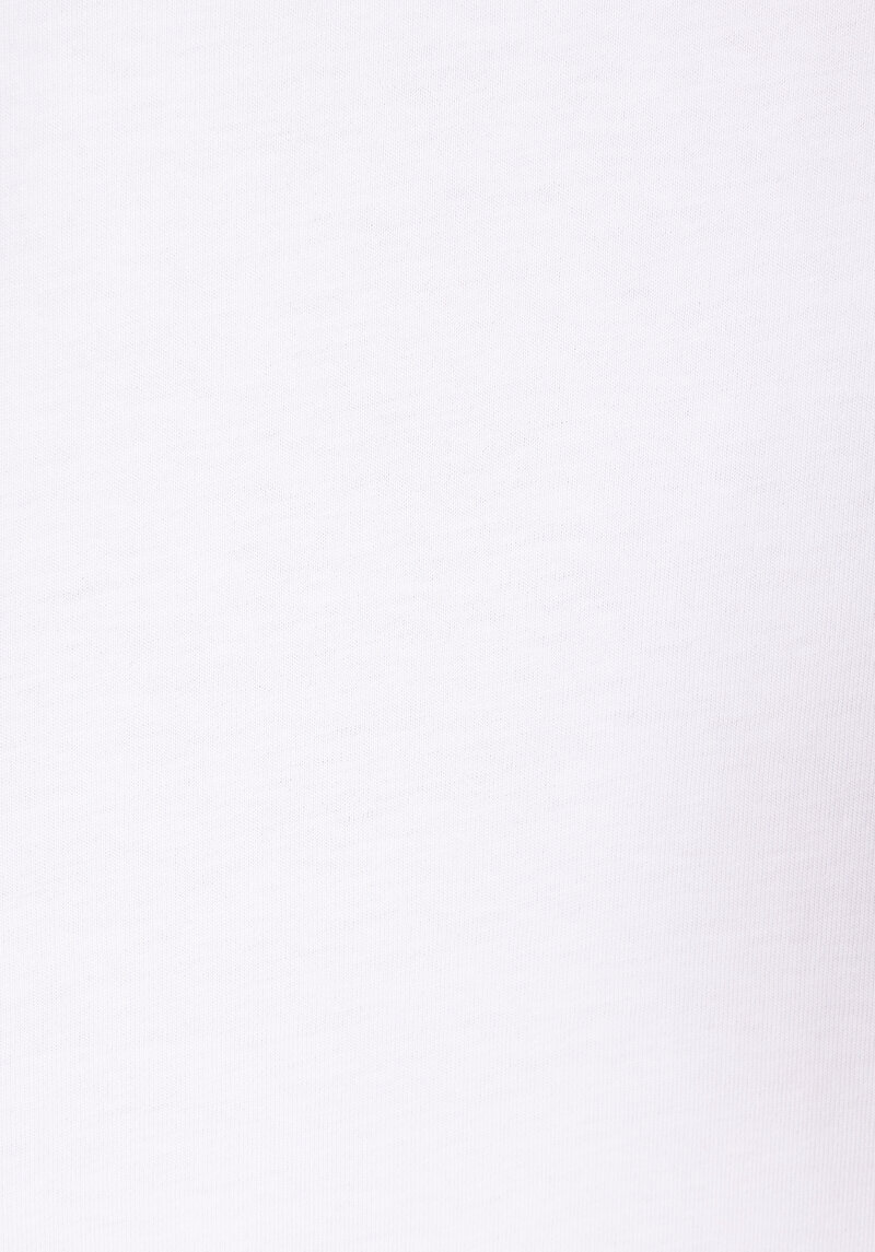 Comfort Fit Yuvarlak Yaka Düz Erkek Beyaz Kısa Kol Tişört