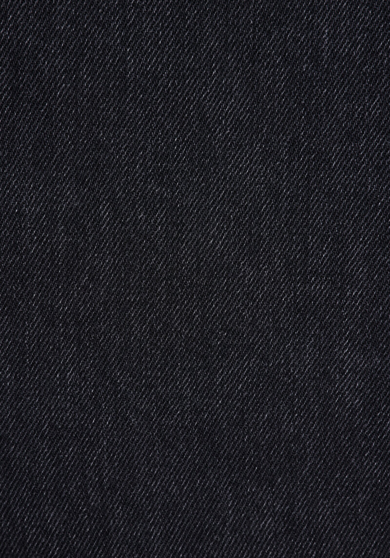 Regular Fit   Kadın Siyah Jean Pantolon