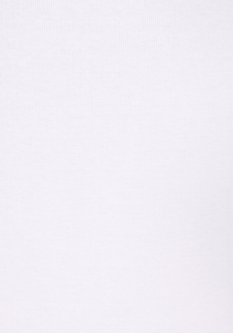 Slim Fit Yuvarlak Yaka Baskılı Kadın Beyaz Kısa Kol Tişört