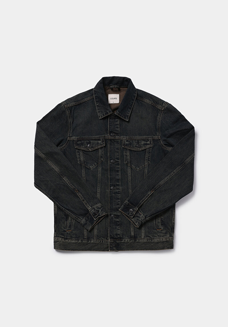 Regular Fit Düğmeli Astarsız  Erkek Yeşil Ceket