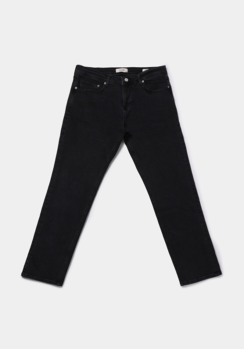 Regular Fit   Erkek Siyah Jean Pantolon