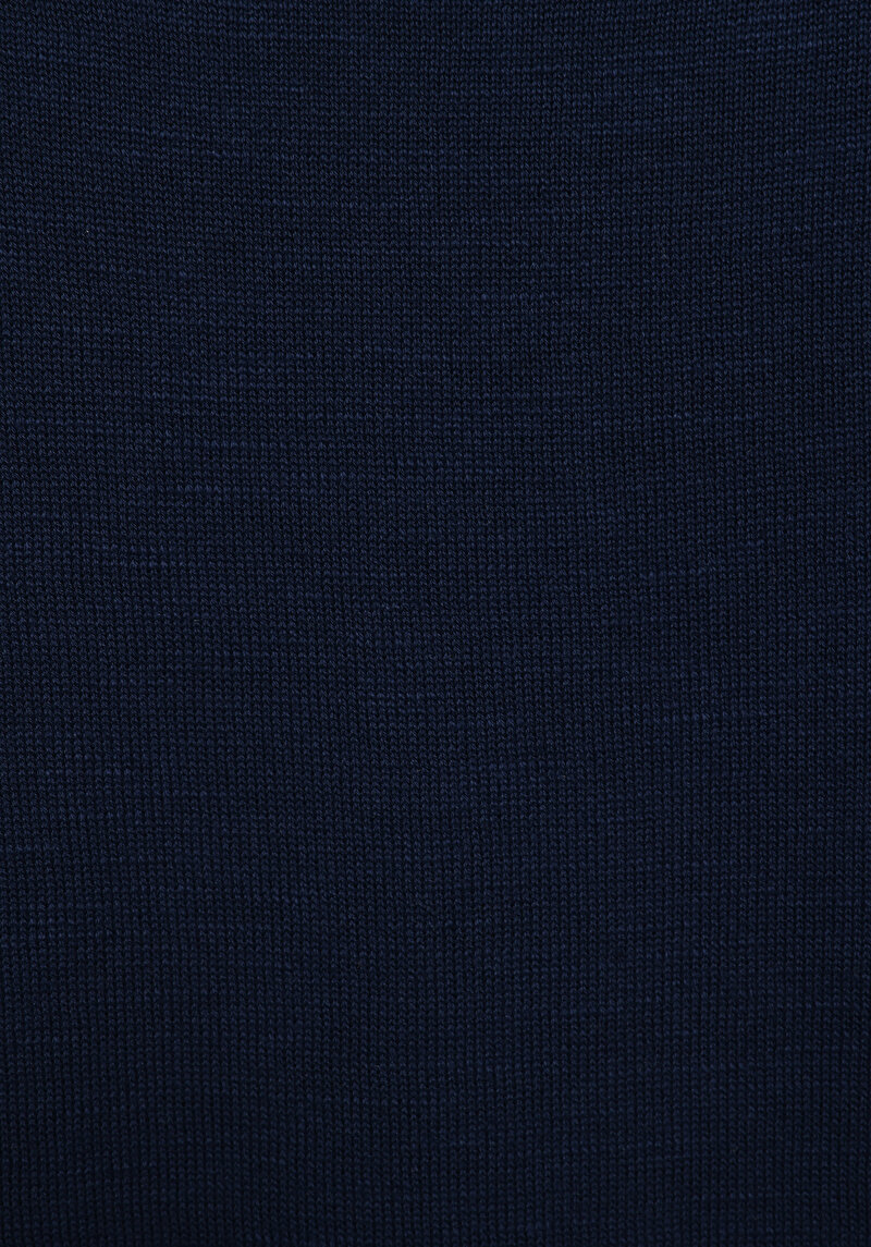 Regular Fit Yuvarlak Yaka Jakarlı Erkek Lacivert Kazak