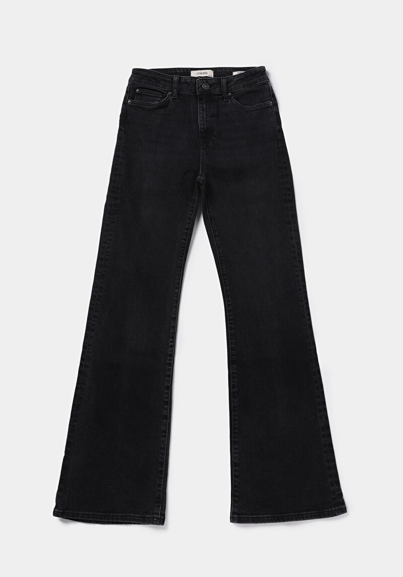 Regular Fit   Kadın Anthracite Denim Jean Pantolon