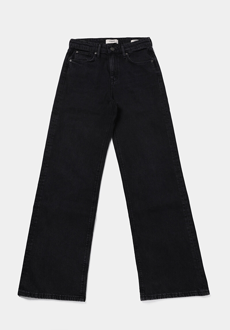 Regular Fit   Kadın Anthracite Denim Jean Pantolon