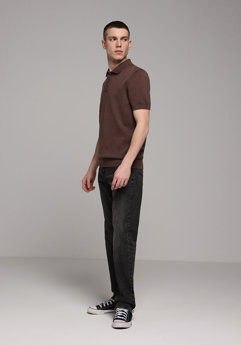 Regular Fit Erkek Kahverengi Kazak