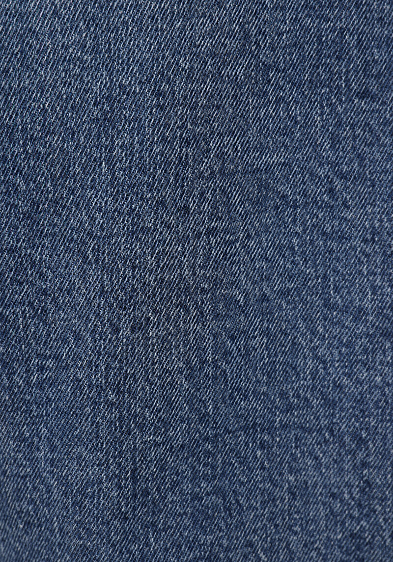 Slim Fit   Erkek Mid İndigo Denim Jean Pantolon