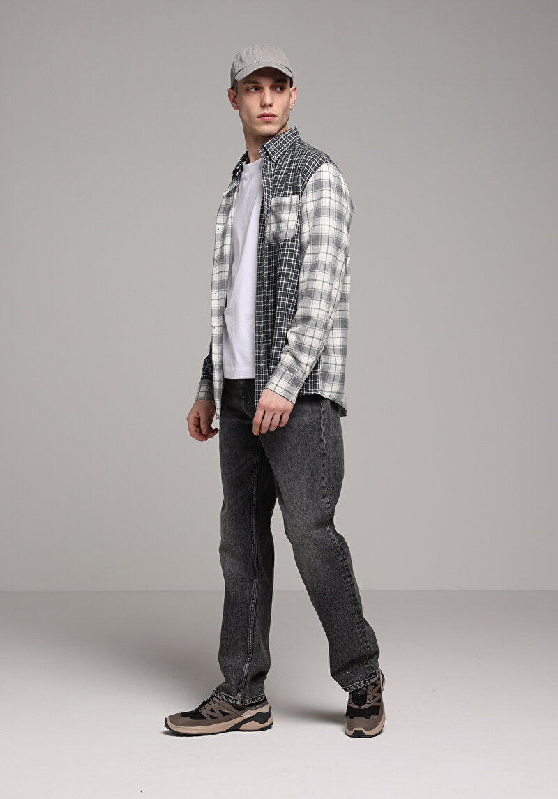 Regular Fit Erkek Black Denim Jean Pantolon