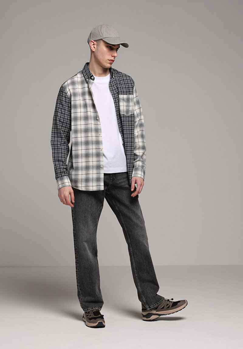 Regular Fit   Erkek Black Denim Jean Pantolon