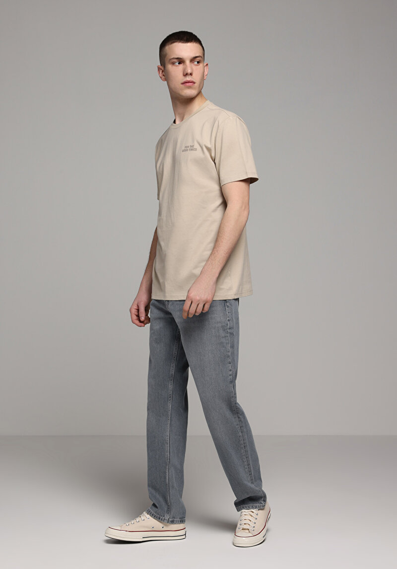 Regular Fit Erkek Grey Denim Jean Pantolon