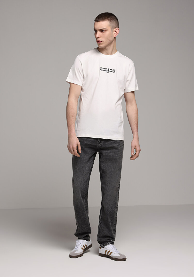 Straight Fit   Erkek Black Denim Jean Pantolon