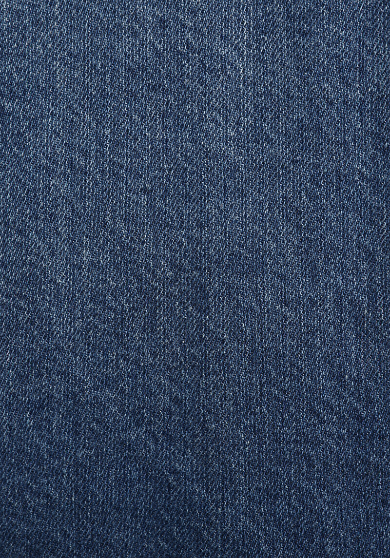 Oversize Fit Düğmeli Astarsız  Kadın Mavi Ceket