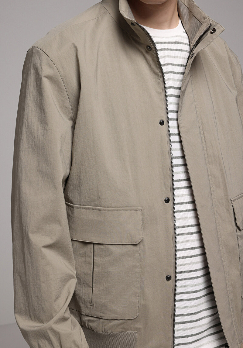 Regular Fit    Erkek Bej Ceket