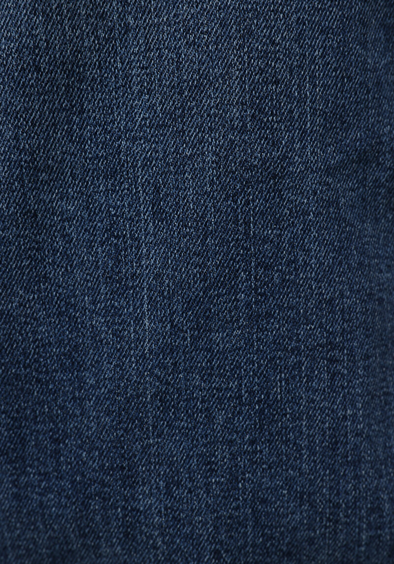 Slim Fit   Erkek Mid İndigo Denim Jean Pantolon