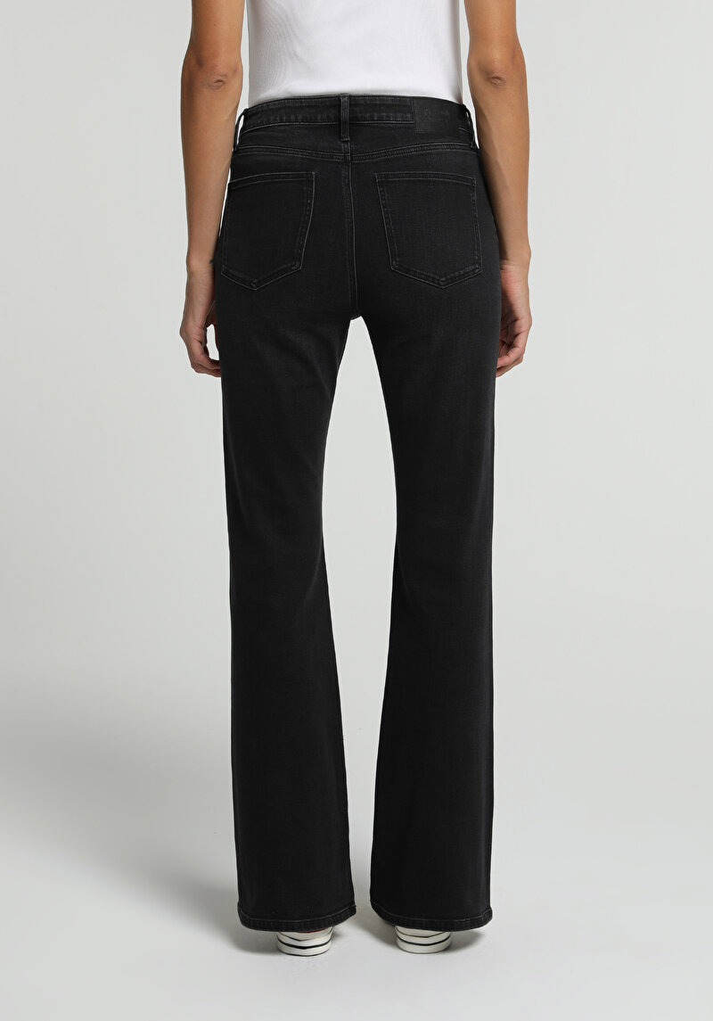 Regular Fit Kadın Anthracite Denim Jean Pantolon