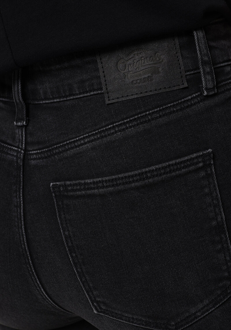 Regular Fit   Kadın Anthracite Denim Jean Pantolon