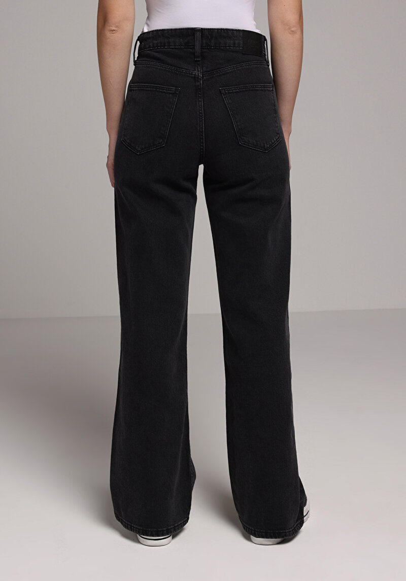 Regular Fit   Kadın Anthracite Denim Jean Pantolon
