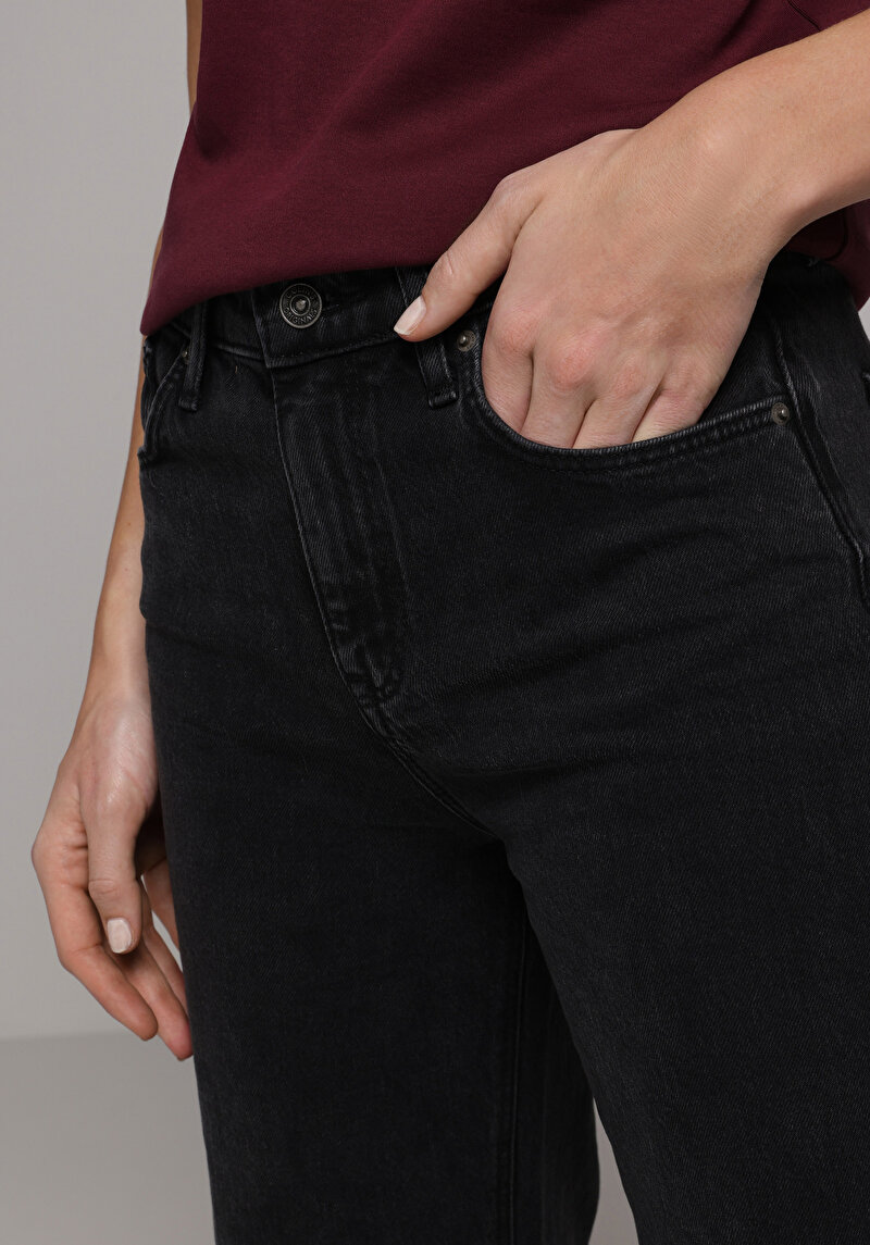 Regular Fit   Kadın Anthracite Denim Jean Pantolon
