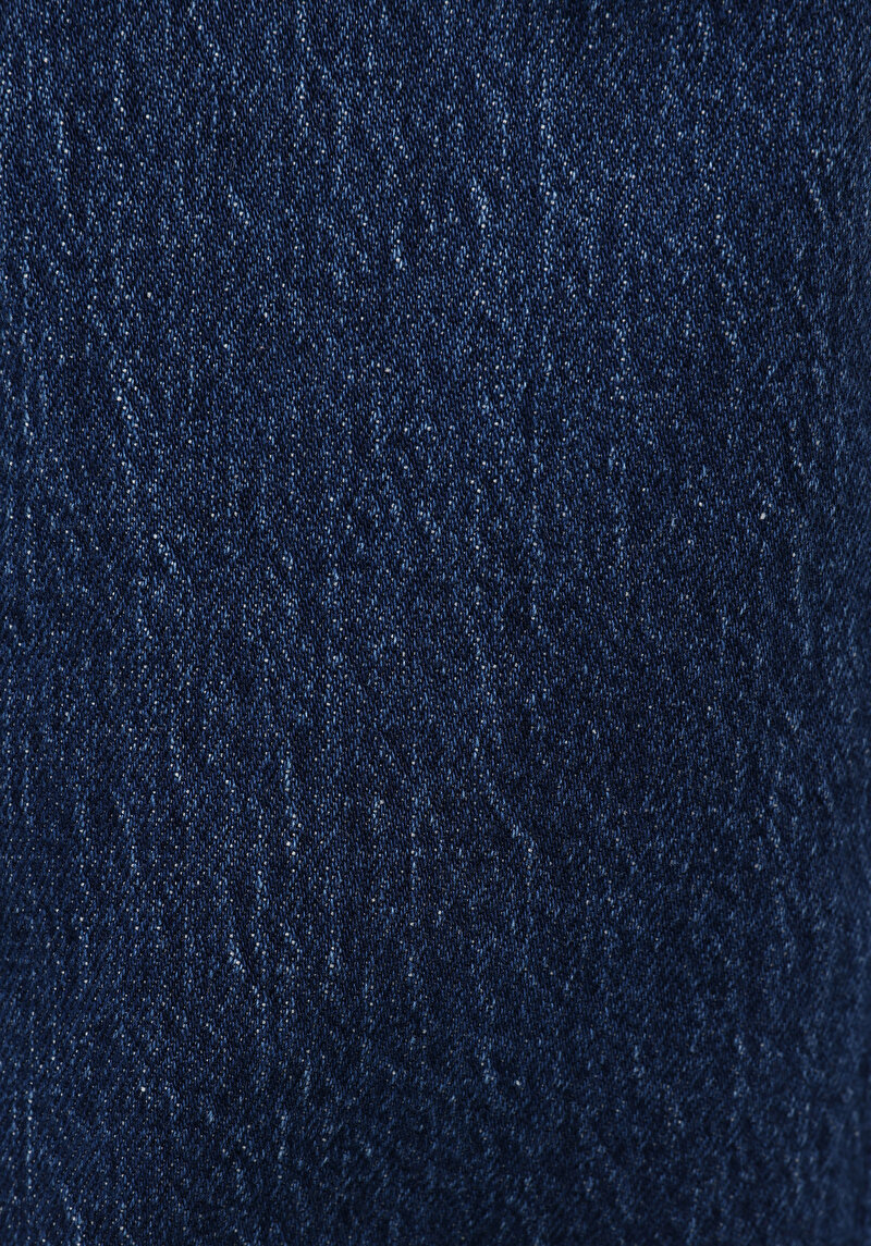 Regular Fit   Kadın Mid İndigo Denim Jean Pantolon