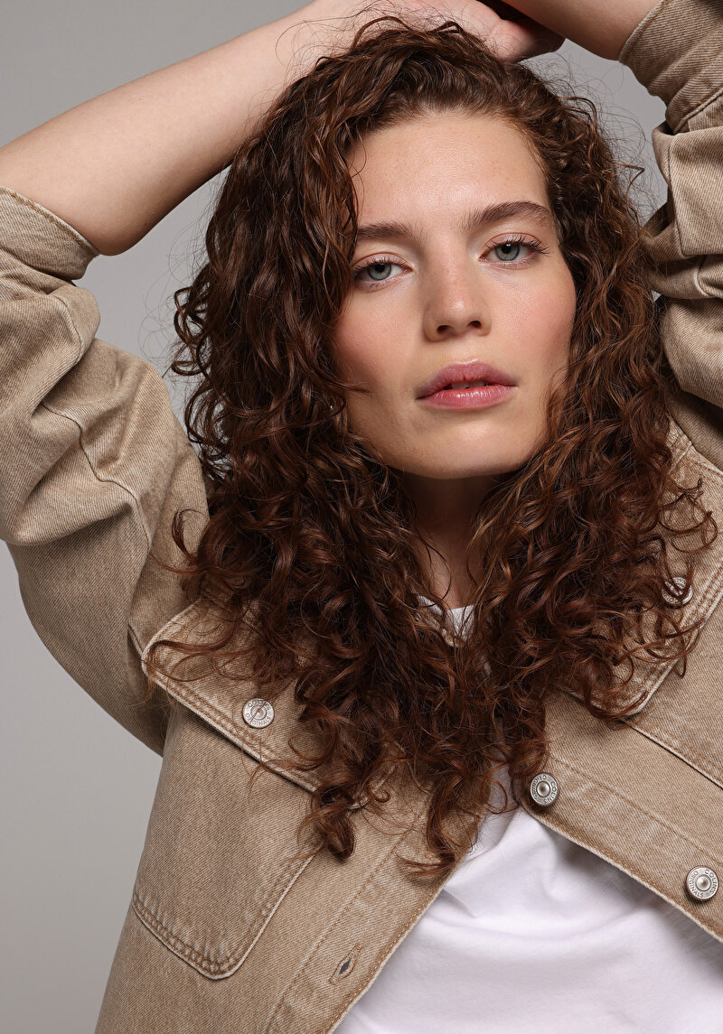 Regular Fit Kadın Colour Denim Shacket