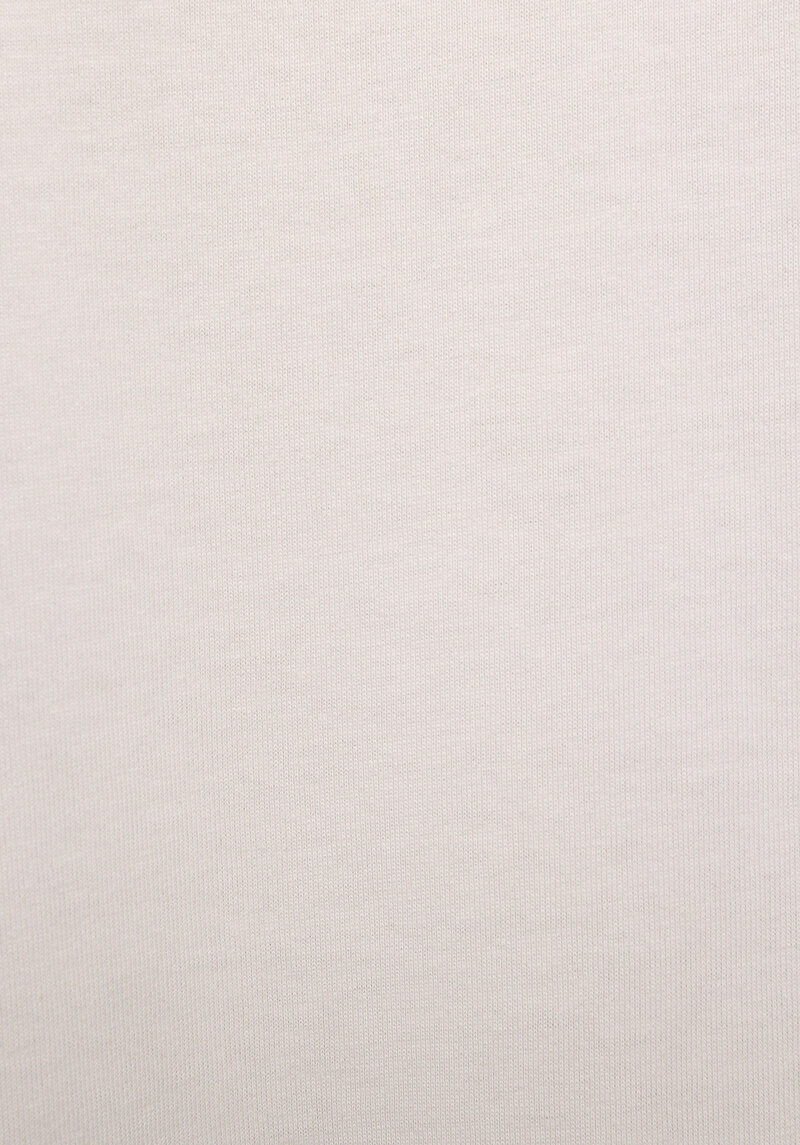 Oversize Fit Yuvarlak Yaka Düz Erkek Ekru Kısa Kol Tişört