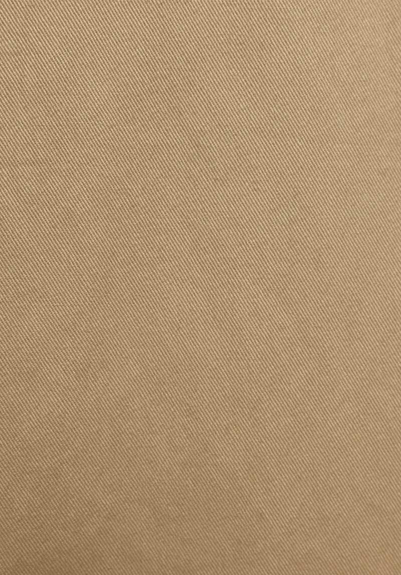 Relaxed Fit Shirt Neck Düz Erkek Kahverengi Uzun Kol Gömlek