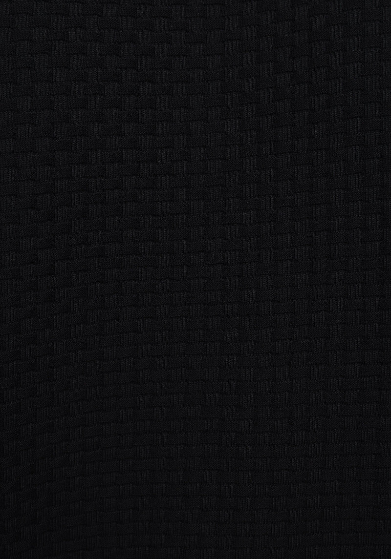 Regular Fit Polo Yaka Düz Erkek Siyah Kısa Kol Tişört