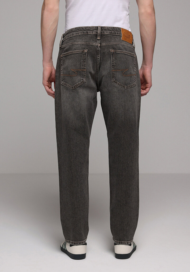 Regular Fit Erkek Over Dyed Denim Jean Pantolon