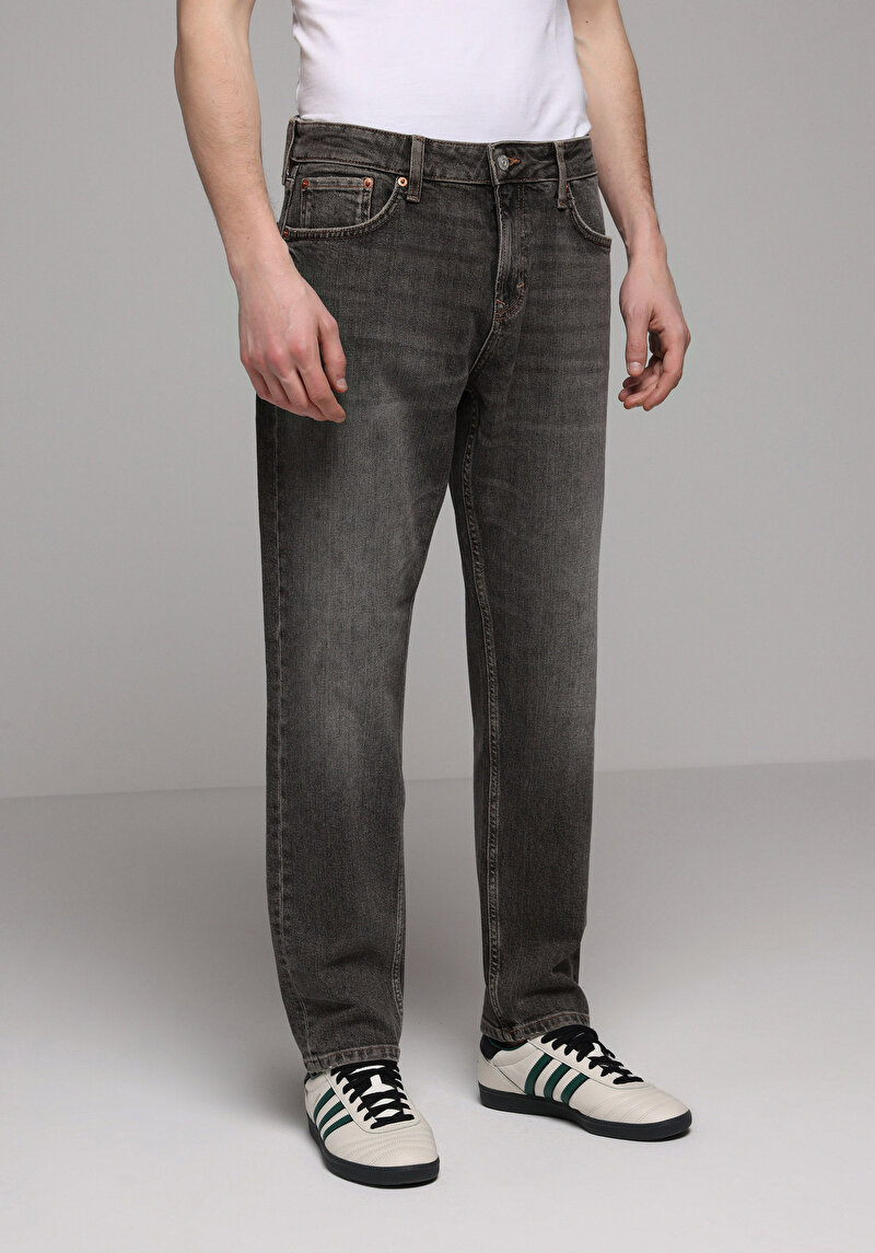 Regular Fit Erkek Over Dyed Denim Jean Pantolon
