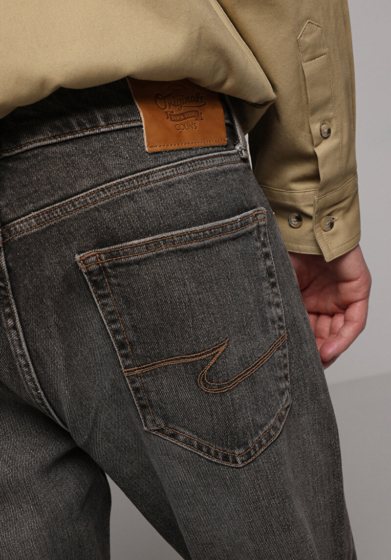 Regular Fit   Erkek Over Dyed Denim Jean Pantolon