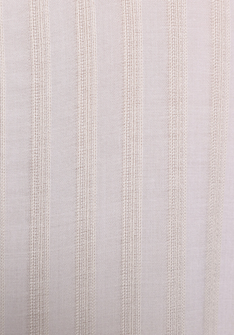 Fashion Fit Shirt Neck Jakarlı Kadın Ekru Uzun Kol Gömlek