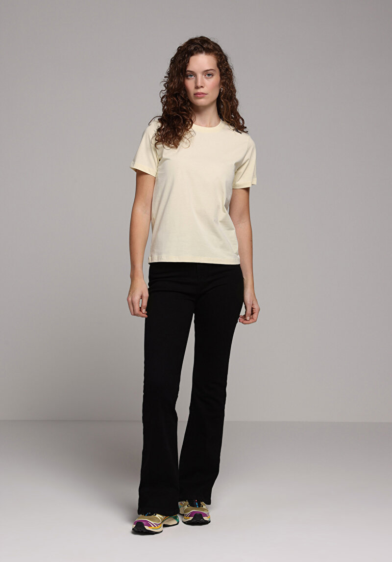 Regular Fit   Kadın Black Black Denim Jean Pantolon