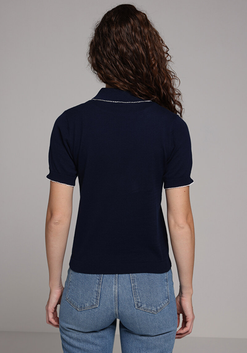 Slim Fit Kadın Lacivert Kazak