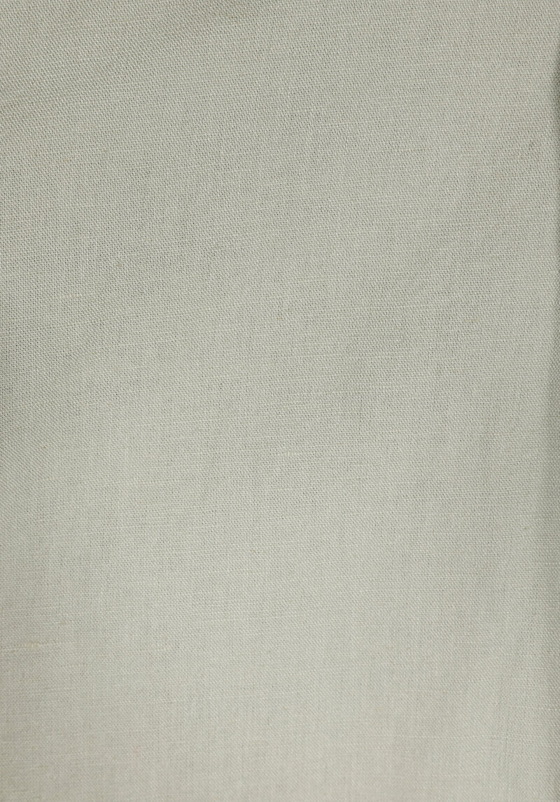 Relax Fit Shirt Neck Düz Kadın Yeşil Uzun Kol Gömlek