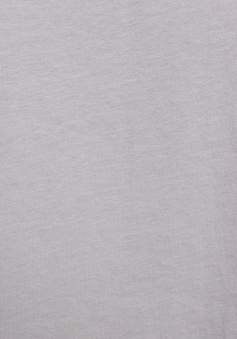 Comfort Fit Yuvarlak Yaka Düz Erkek Gri Kısa Kol Tişört