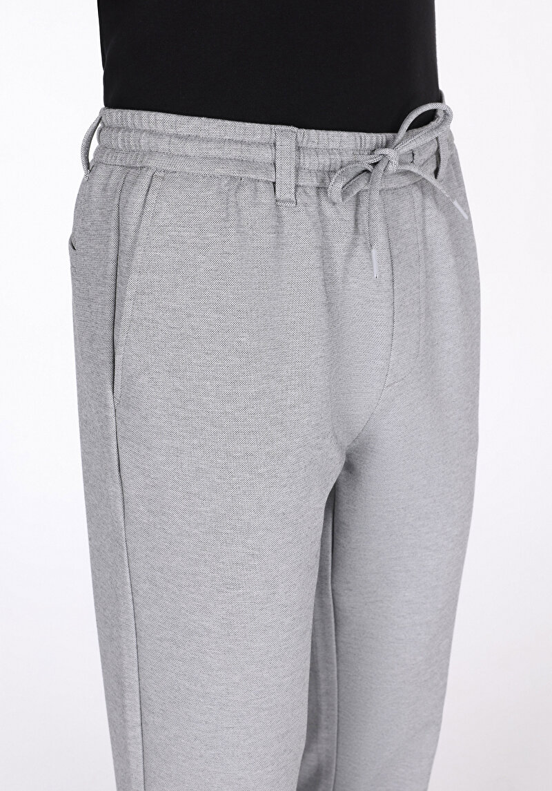 Slim Fit Orta Bel Uzun Paça Erkek Gri  Pantolon