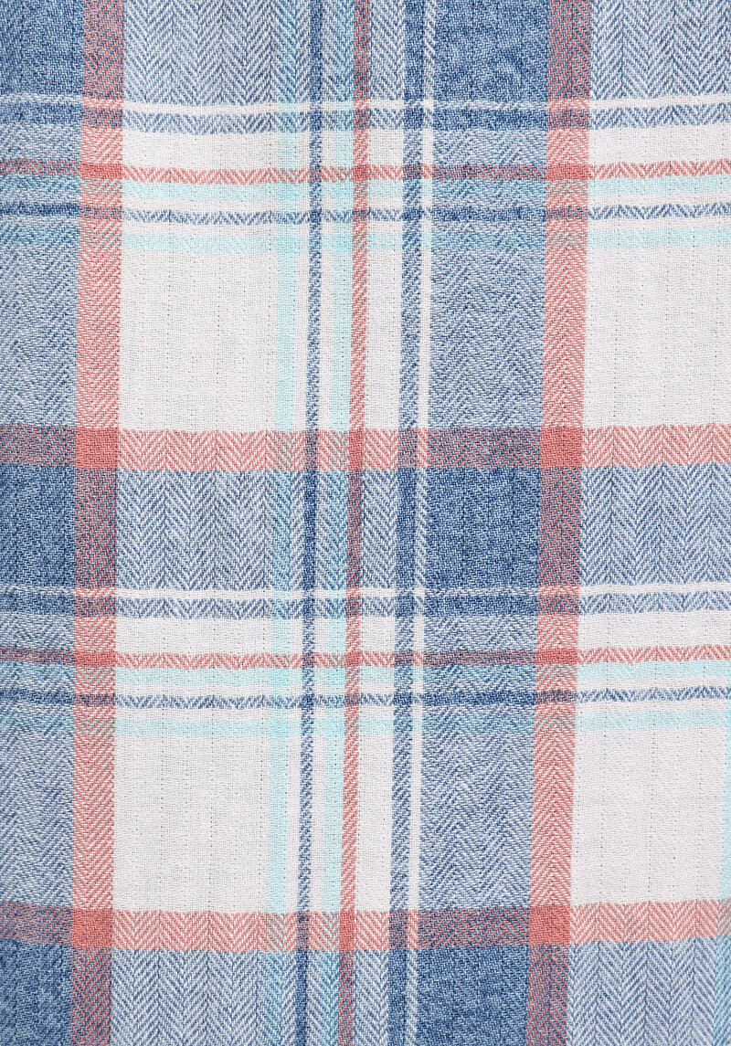 Regular Fit Shirt Neck Ekoseli Erkek Çok Renkli Uzun Kol Gömlek