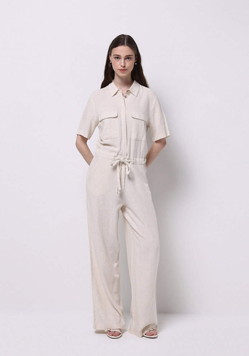 Regular Fit  Kadın Bej  Elbise