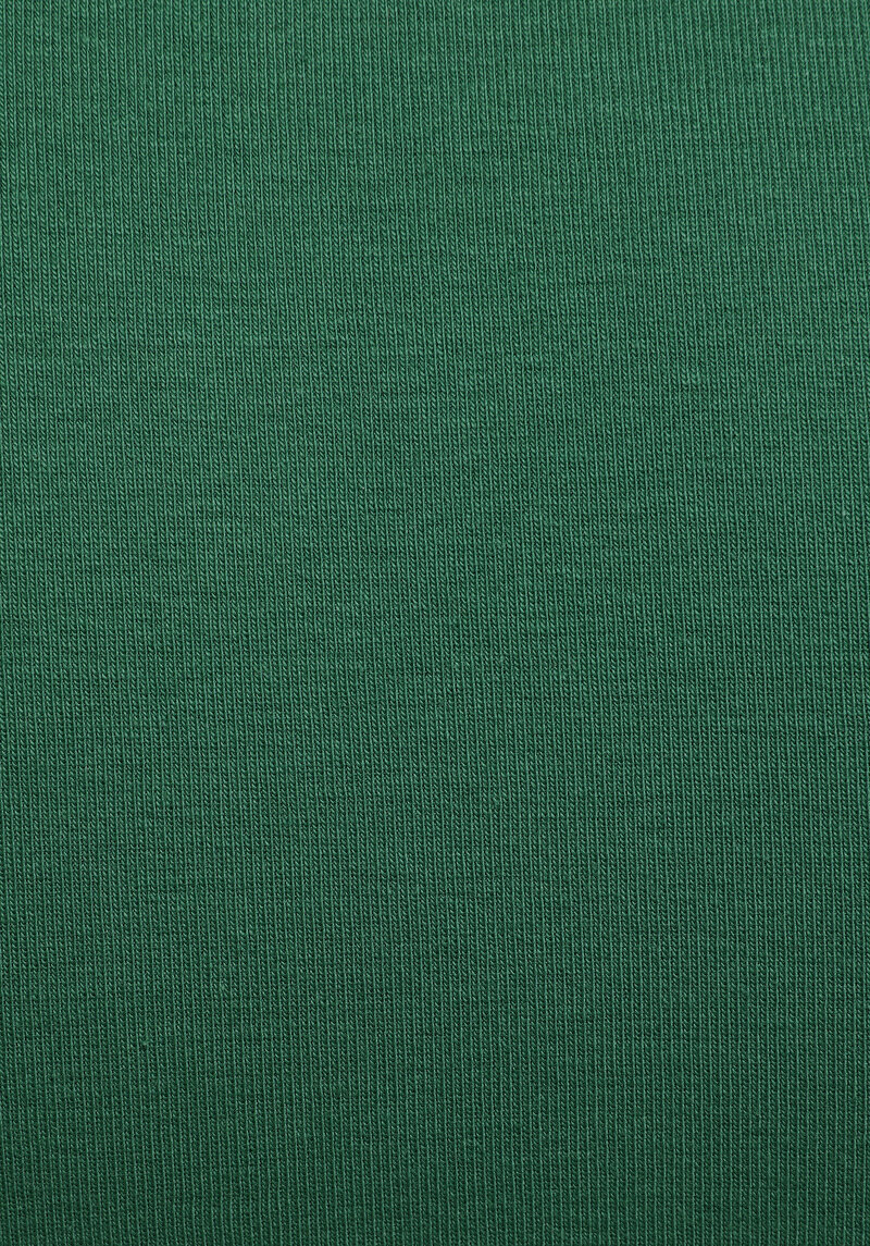 Slim Fit Yuvarlak Yaka Düz Kadın Yeşil Kısa Kol Tişört