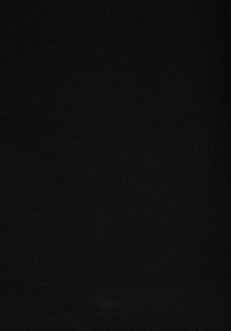 Comfort Fit Yuvarlak Yaka Düz Erkek Siyah Kısa Kol Tişört