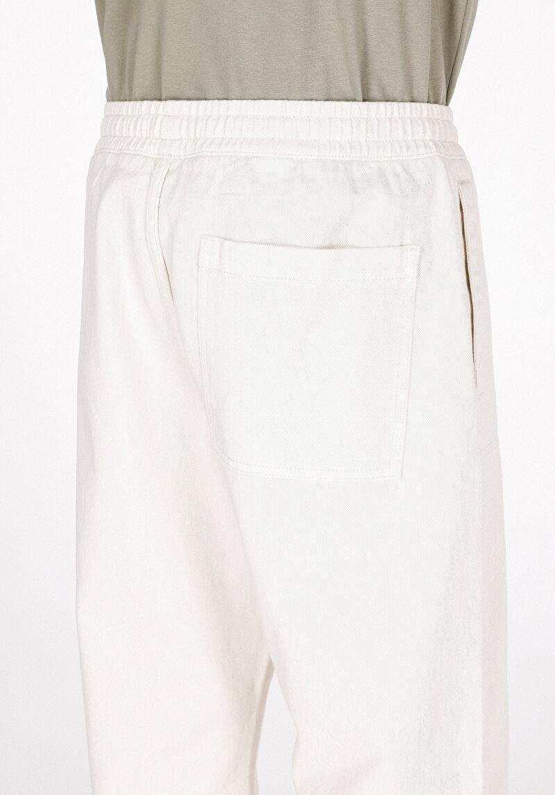 Relax Fit Orta Bel Bol Paça Erkek Taş  Pantolon