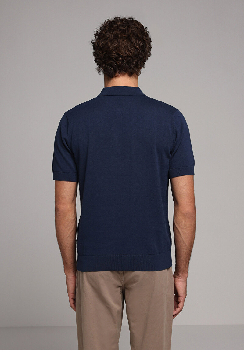 Regular Fit   Erkek Lacivert  Kazak