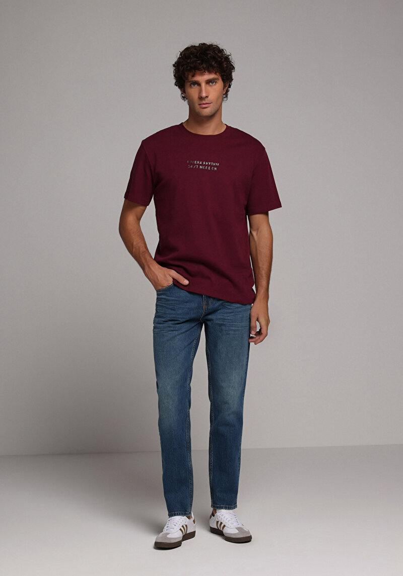 Regular Fit Erkek Green Cast Denim Jean Pantolon