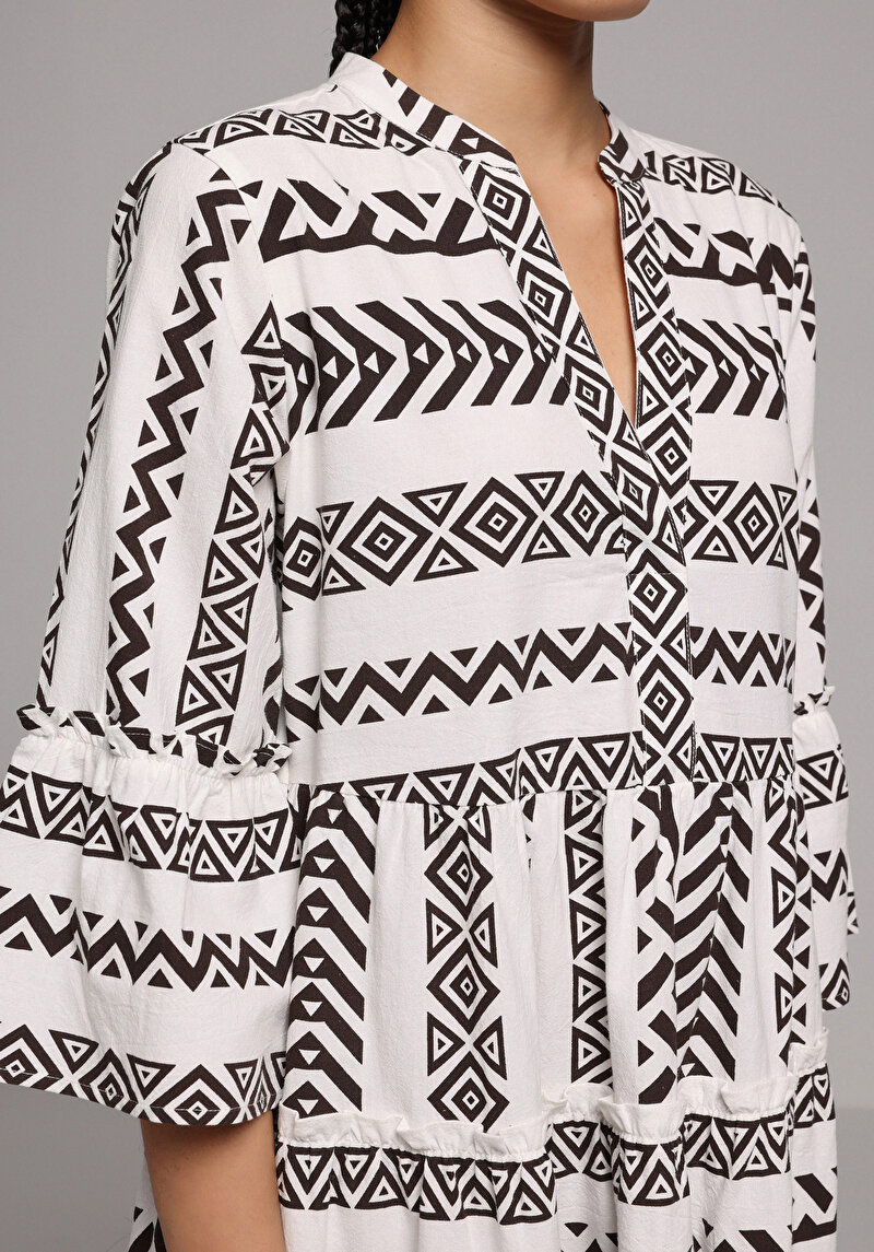 Regular Fit  Kadın Ekru  Elbise