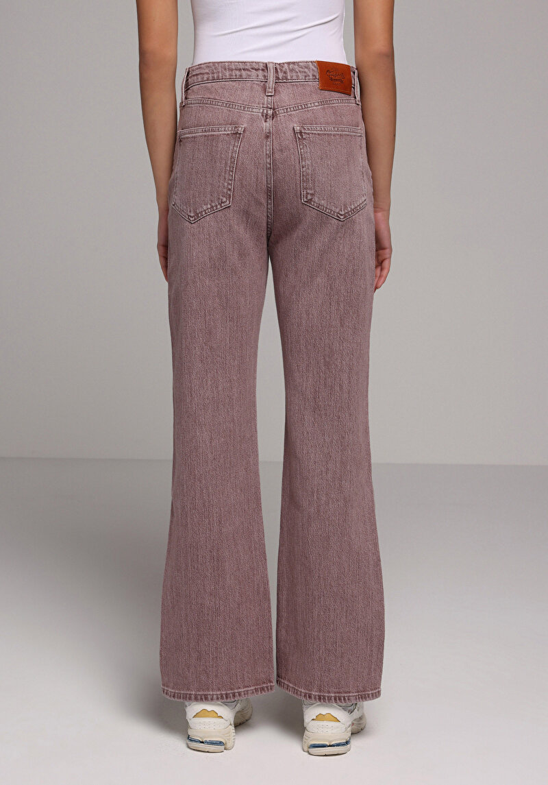 Straight Fit   Kadın Colour Denim Jean Pantolon