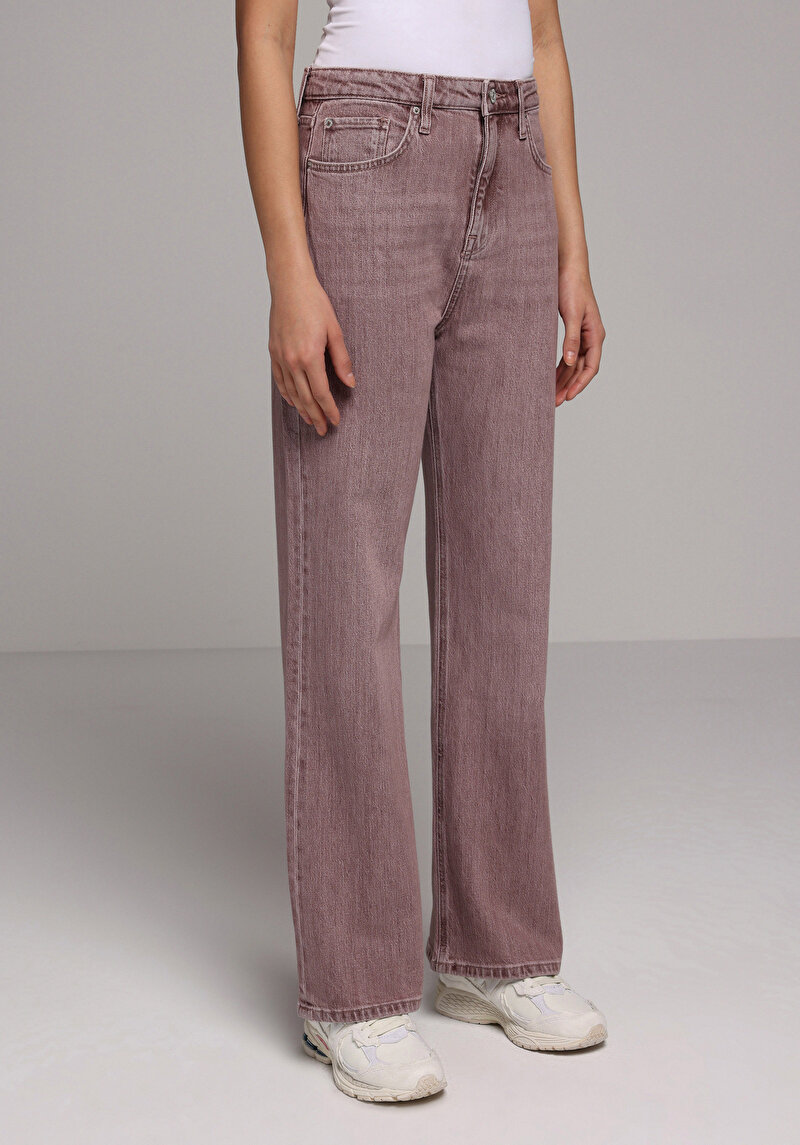 Straight Fit   Kadın Colour Denim Jean Pantolon